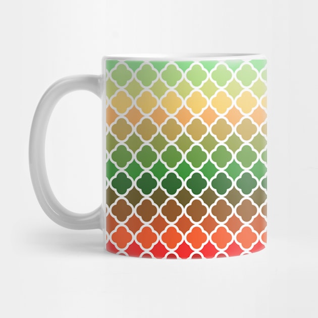 Ombre Quatrefoil Pattern by saradaboru